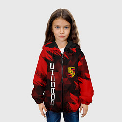 Куртка с капюшоном детская PORSCHE, цвет: 3D-черный — фото 2