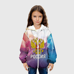 Куртка с капюшоном детская РОССИЯ, цвет: 3D-белый — фото 2