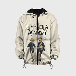 Куртка с капюшоном детская The umbrella academy, цвет: 3D-черный