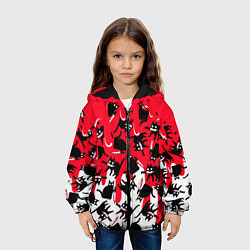 Куртка с капюшоном детская WHAT CAT, цвет: 3D-черный — фото 2