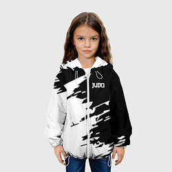 Куртка с капюшоном детская Judo, цвет: 3D-белый — фото 2
