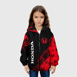 Куртка с капюшоном детская HONDA ХОНДА, цвет: 3D-черный — фото 2