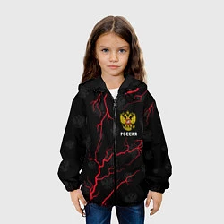 Куртка с капюшоном детская РОССИЯ RUSSIA, цвет: 3D-черный — фото 2