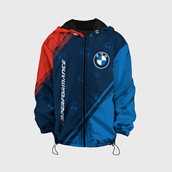 Куртка с капюшоном детская BMW БМВ, цвет: 3D-черный