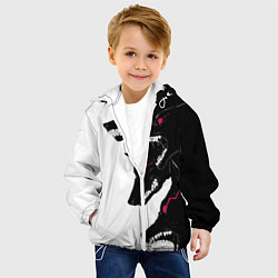 Куртка с капюшоном детская Волки, цвет: 3D-белый — фото 2