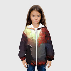 Куртка с капюшоном детская Самурай, цвет: 3D-белый — фото 2