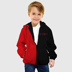Куртка с капюшоном детская YOU DIED, цвет: 3D-черный — фото 2