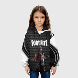 Куртка с капюшоном детская FORTNITE, цвет: 3D-черный — фото 2