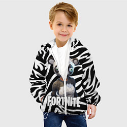 Куртка с капюшоном детская Fortnite Panda, цвет: 3D-белый — фото 2