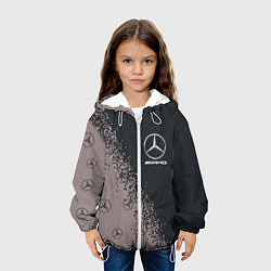Куртка с капюшоном детская MERCEDES МЕРСЕДЕС, цвет: 3D-белый — фото 2