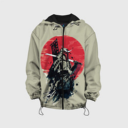 Куртка с капюшоном детская Samurai man, цвет: 3D-черный