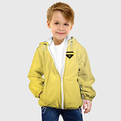 Куртка с капюшоном детская Hufflepuff, цвет: 3D-белый — фото 2