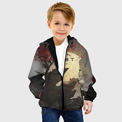 Куртка с капюшоном детская Ghost of Tsushima, цвет: 3D-черный — фото 2