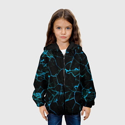 Куртка с капюшоном детская Ice Texture, цвет: 3D-черный — фото 2