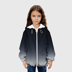 Куртка с капюшоном детская Градиент, цвет: 3D-белый — фото 2