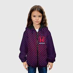 Куртка с капюшоном детская HONDA ХОНДА, цвет: 3D-черный — фото 2