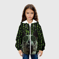 Куртка с капюшоном детская КОТ, цвет: 3D-белый — фото 2
