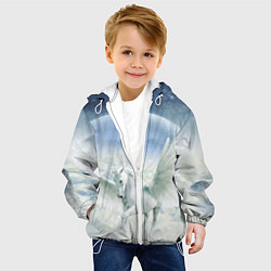 Куртка с капюшоном детская Пегас, цвет: 3D-белый — фото 2