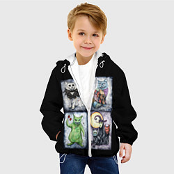 Куртка с капюшоном детская Halloween, цвет: 3D-белый — фото 2