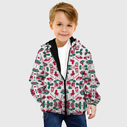 Куртка с капюшоном детская НОВОГОДНЯЯ АТМОСФЕРА, цвет: 3D-черный — фото 2