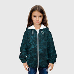 Куртка с капюшоном детская ТЕКСТУРА МЕТАЛЛА, цвет: 3D-белый — фото 2