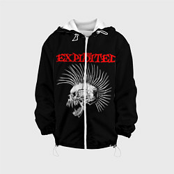 Куртка с капюшоном детская The Exploited, цвет: 3D-белый