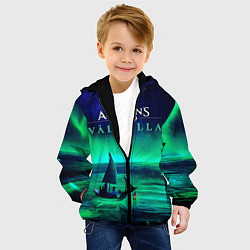 Куртка с капюшоном детская VALHALLA, цвет: 3D-черный — фото 2
