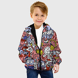 Куртка с капюшоном детская Tosh, цвет: 3D-черный — фото 2