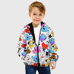 Куртка с капюшоном детская BTS BT21, цвет: 3D-черный — фото 2
