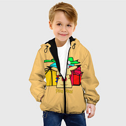 Куртка с капюшоном детская New Year Pikachu, цвет: 3D-черный — фото 2