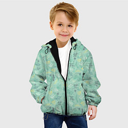 Куртка с капюшоном детская Гербарий, цвет: 3D-черный — фото 2