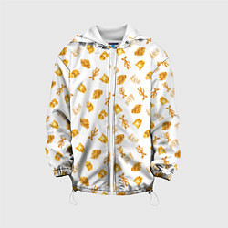 Куртка с капюшоном детская Baked Goods Kowalski Pattern, цвет: 3D-белый