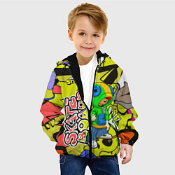 Куртка с капюшоном детская Brawl Stars skateboard, цвет: 3D-черный — фото 2