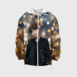 Куртка с капюшоном детская MIN YOONGI, цвет: 3D-белый