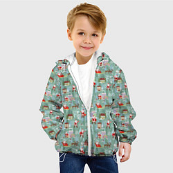 Куртка с капюшоном детская С Новым Годом!, цвет: 3D-белый — фото 2