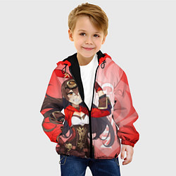 Куртка с капюшоном детская GENSHIN IMPACT, ЭМБЕР,, цвет: 3D-черный — фото 2