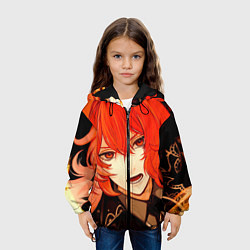 Куртка с капюшоном детская GENSHIN IMPACT DILUC, цвет: 3D-черный — фото 2