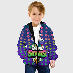 Куртка с капюшоном детская Brawl Stars Byron, цвет: 3D-черный — фото 2