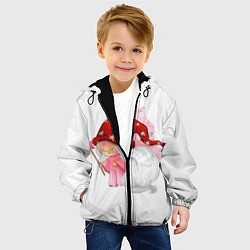 Куртка с капюшоном детская Гномик-чародей, цвет: 3D-черный — фото 2