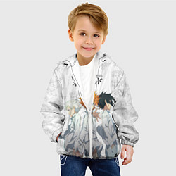 Куртка с капюшоном детская Персонажи Обещанный Неверленд, цвет: 3D-белый — фото 2