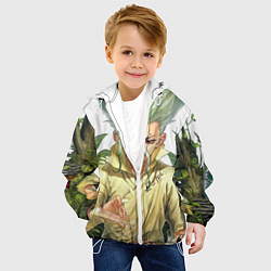 Куртка с капюшоном детская Доктор Стоун, цвет: 3D-белый — фото 2