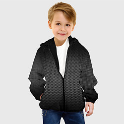 Куртка с капюшоном детская Абстракция точки, цвет: 3D-черный — фото 2