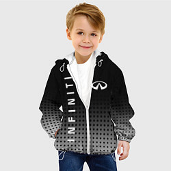 Куртка с капюшоном детская Infiniti, цвет: 3D-белый — фото 2