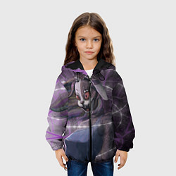 Куртка с капюшоном детская Венни, цвет: 3D-черный — фото 2