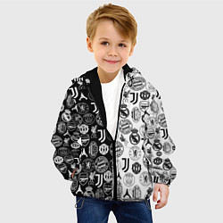 Куртка с капюшоном детская ЛОГОТИПЫ ФУТБОЛЬНЫХ КОМАНД, цвет: 3D-черный — фото 2