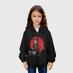 Куртка с капюшоном детская Атака Титанов, цвет: 3D-черный — фото 2