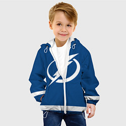 Куртка с капюшоном детская Тампа-Бэй Лайтнинг Форма1, цвет: 3D-белый — фото 2