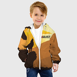 Куртка с капюшоном детская Rust, цвет: 3D-белый — фото 2