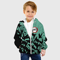 Куртка с капюшоном детская DEMON SLAYER KIMETSU NO YAIBA, цвет: 3D-белый — фото 2