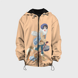 Куртка с капюшоном детская Ena, цвет: 3D-черный